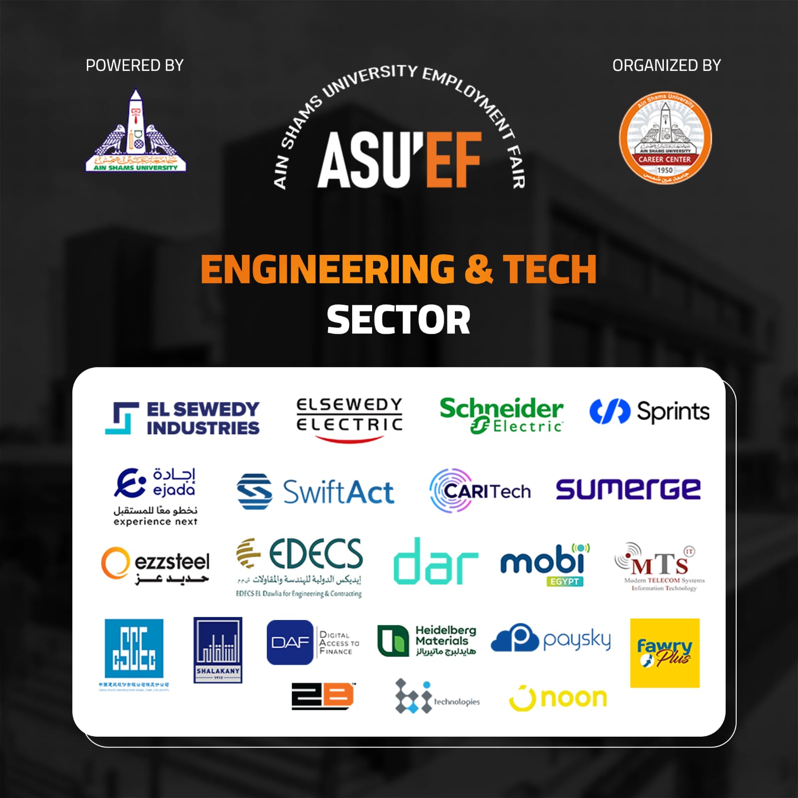 Faculty of Engineering Ain Shams University, News, Annual Employment Fair of Ain Shams